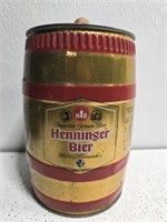 Vintage henninger beer advertising can