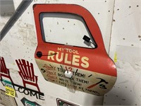 My Tool Rules Metal Sign