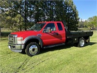 2009 Ford F450 XLT Lariat Dually 4x2 Flatbed