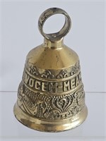 ANTIQUE HEAVY SOLID BRASS BELL-LOUD!!!