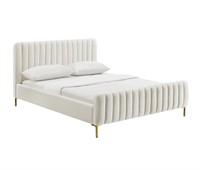 1 Angela Cream Bed King by TOV