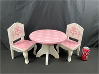 American Girl Doll Furniture Table and Chairs
