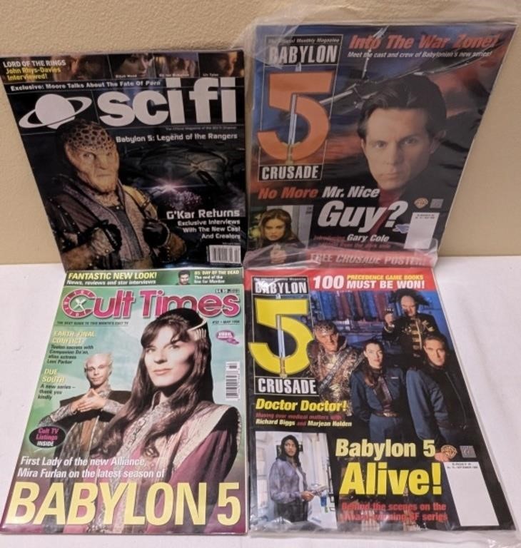 Babylon 5 magazine lot of 4