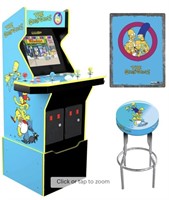 Arcade1Up Simpsons 30th Edition Arcade w Stool