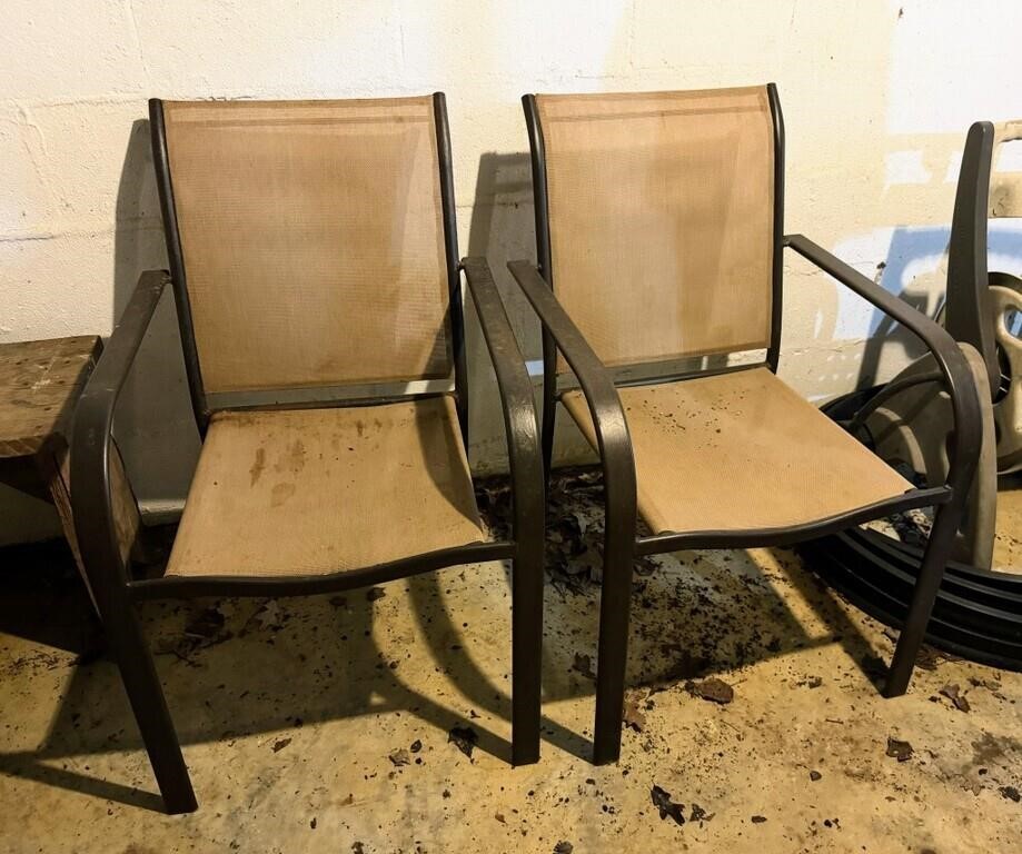 Two outdoor chairs