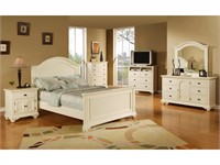 Elements Brooke White 5 pc King  Bedroom Suite