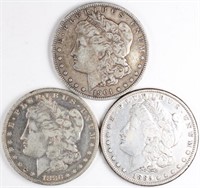 Lot of 3: Morgan Dollars