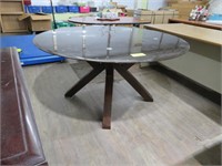 GLASS TOP CONFERENCE TABLE