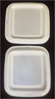 Set of 2 White Corning Ware Micro Browning Grills