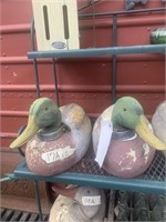 Lot of 2 vintage decoy ducks made from hard Styrof