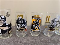 Vintage Steelers Collector's Glasses