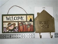 Slate welcome sign metal sweet home sign new