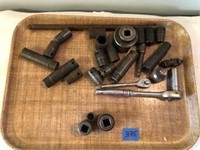 Assorted Sockets, Extensions, & Ratchet