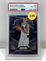 Psa 8 2019 Panini Prizm Kristaps Porzingis #76