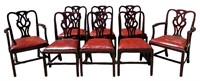 Set of 8 Chippendale Style Dining Chairs