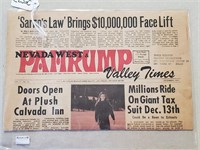 December 1971 Pahrump Valley Times News Paper