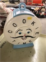 Clock-Form Cookie Jar