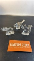 Miniature Crystal Animals Lot