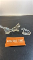 Miniature Crystal Animals Lot