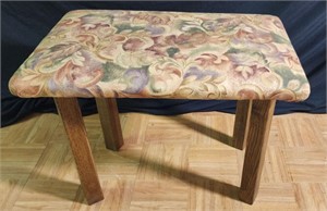 Vintage padded vanity stool