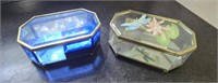 Glass Music Box(Blue)/Glass Storage Box(Clear)