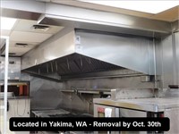 APPROX 12-1/2' LIGHTED SS EXHAUST HOOD