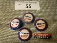 Kennedy and Nixon Campaign Buttons