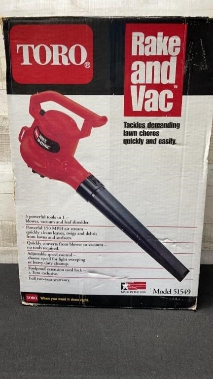 Toro Leaf Blower Vacuum & Leaf Shredder Combo Rake