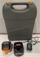 RYOBI 9.6 V BATTERY AND CHARGER with Carrying