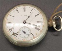 (Jk) Vtg. Elgin Pocket Watch no crystal and
