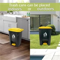 Fhiny Dog Poop Trash Can with Lid *Small Crack on