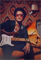 Autograph COA Bruno Mars Photo