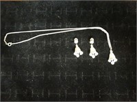 Elegant Bell Earrings & Necklace Set