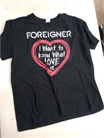 Foreigner t-shirt extra large