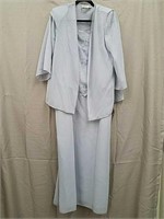 Dela-Jo Gray Dress with Jacket- Size 18