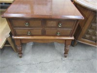 Colonial Maple End Table with Drawer