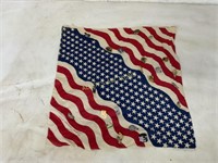 USA BANDANA WITH POLICE AND FIRE FIGHTER PINS