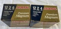 Two boxes of 12 gauge shotgun shells
