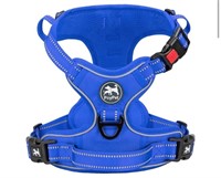 Medium blue dog harness