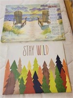 BEACH AND WILD PRINTS 24X18