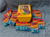 1989 sealed 36 package of baseball puzzle/cards