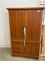 WOOD CABINET W/ DRAWERS