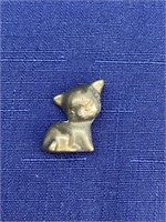 Small brass cat figurine