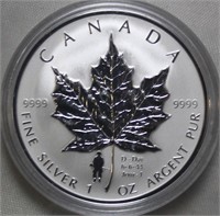 Canada $5 2017 1 oz Silver Maple Leaf D-Day Privy