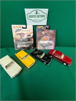 6 cars includes 2 new Hot Wheels