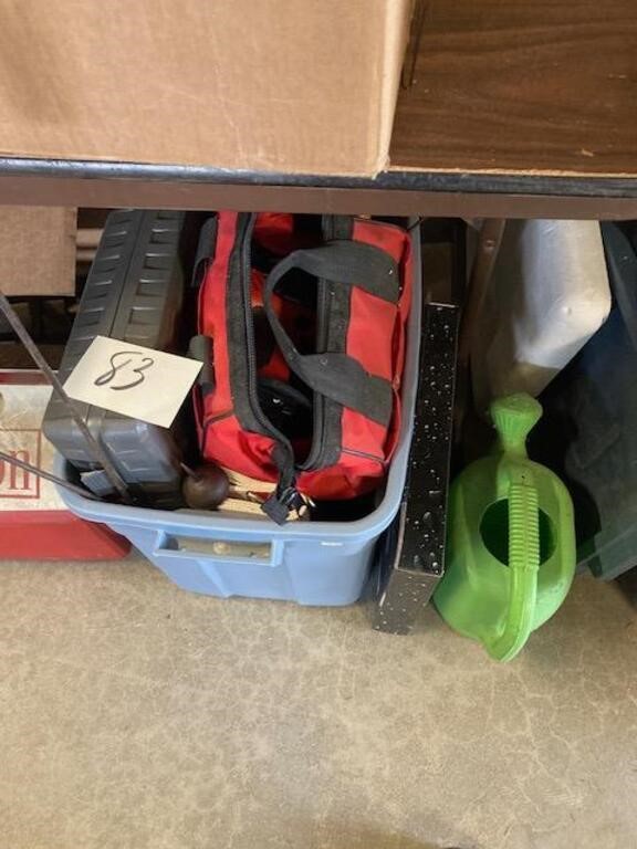 2 Boxes of Tools and Garden Items