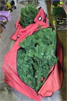 (E) Christmas Tree in Bags. 7 - 8 ft ? Prelit. 2