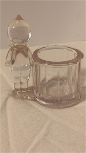3" x 3.25" Old Kewpie Candy Container. No Damage.