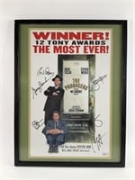 The Producers Signed Frame Broadway Poster