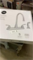 Kitchen faucet delivery mount 3 or 4 hole